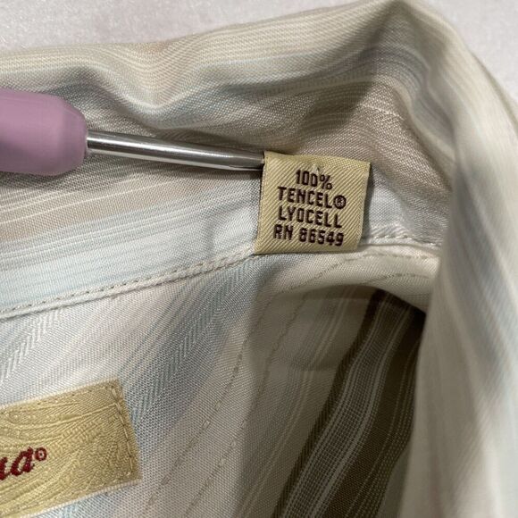 Tommy Bahama Mens Large Long Sleeve Button Up Shirt 100% Tencel Lyocell - Picture 5 of 7
